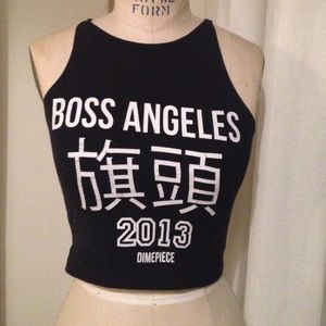 Dimepiece BOSS ANGELES crop top