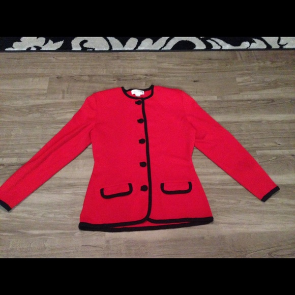 Classy vintage Saks Fifth Avenue button up sweater - Picture 1 of 3