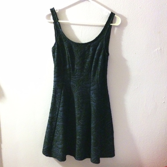 Forever 21 Black Patterned Dress