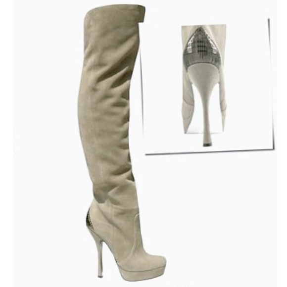 Suede Heel Boots