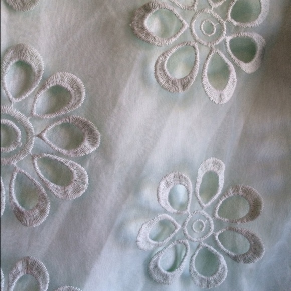 Tiffany blue floral top👍🏻 - Picture 2 of 2