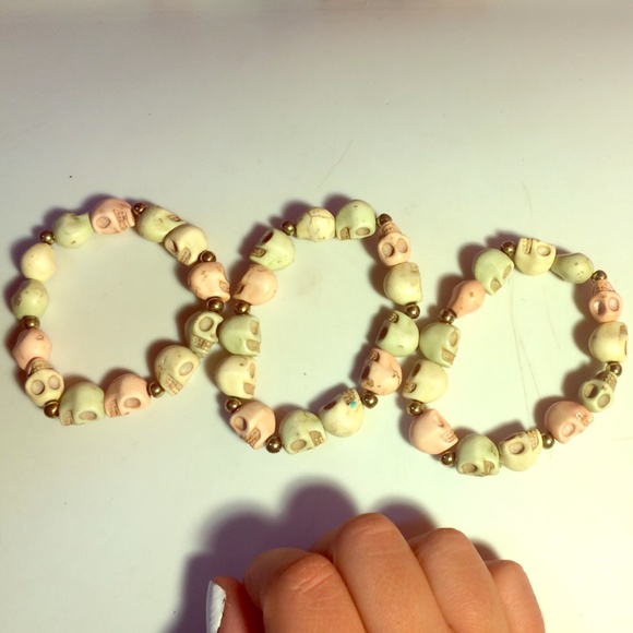 Colorful skull bracelets
