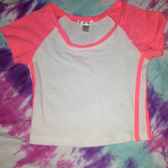 aa style, baseball tee crop top