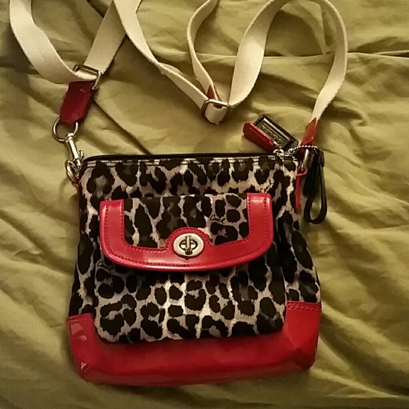 coach ocelot crossbody.