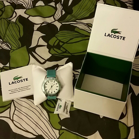 Lacoste teal watch
