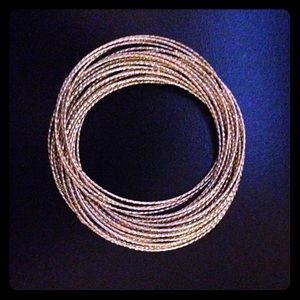 Gold bangle bracelets