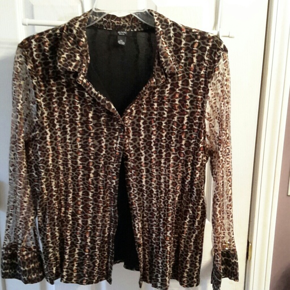 Alfani leopard print blouse.