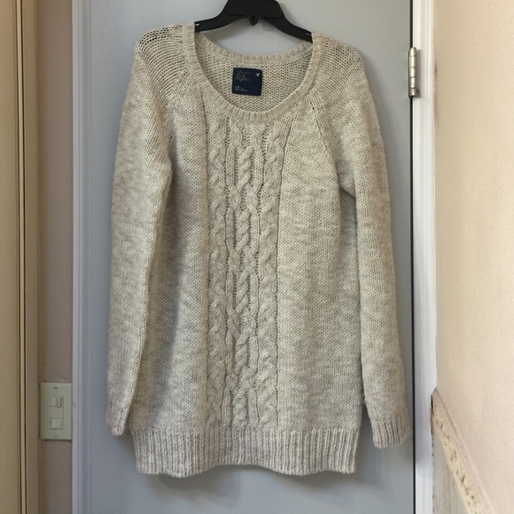 Cozy soft sweater dress/extra long sweater.