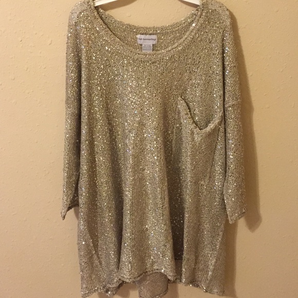Glitzy oversized sweater