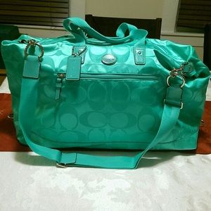 Brand New Aqua Coach Overnight Duffle Bag!