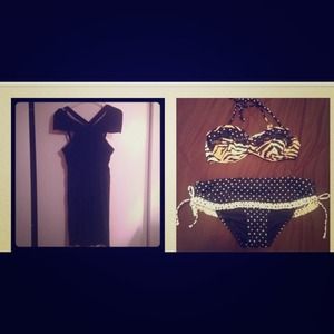 Bcbg dress and vs bikini