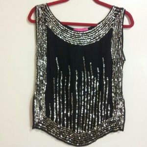 Party sequin top