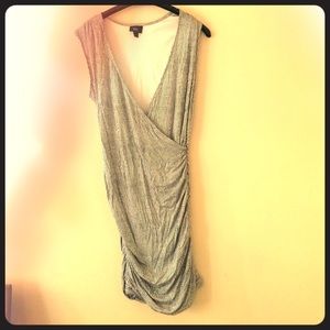 Cotton ruched dress.