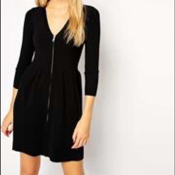 Asos Ribbed Knit Skater Dress Size 4