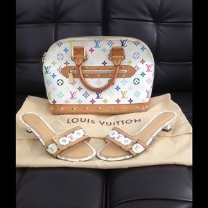 SOLD Auth. Louis Vuitton Multi-Color Bag/Shoe Set