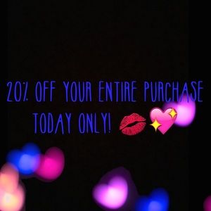 Please enjoy %20 off your entire purchase