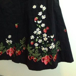 SOLD Anthropologie Strawberry Skirt