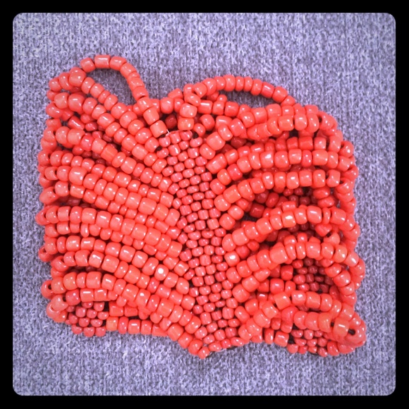 Orange beaded bracelet