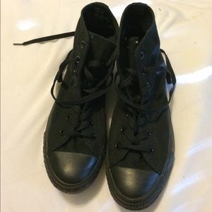 High top black converse
