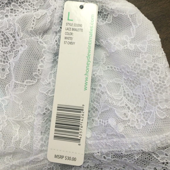 NWT Honeydew Intimates Lace Bralette -size large - Picture 2 of 3