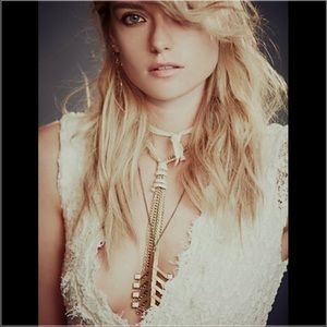 Free People 2Bandits Bandit Square Tie Pendant