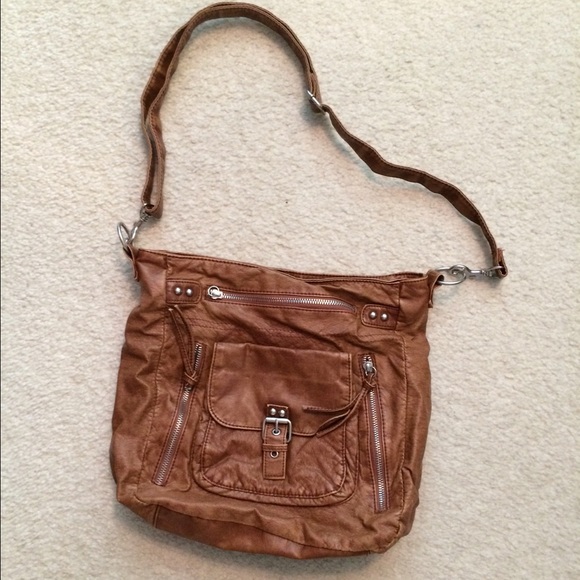 Brown leather purse