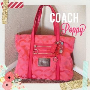 Coach Poppy Pink Handbag- Purse Strap Included!