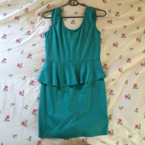 Peplum form-fitting dress