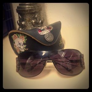 Black Ed Hardy sunglasses