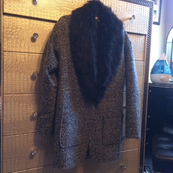 Large Gray Nastygal Coat