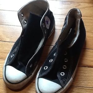 Vintage made in USA high top converse black clean