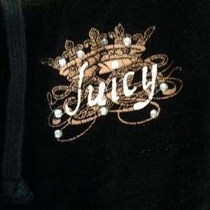 Juicy Couture velour sweat pants. Black.