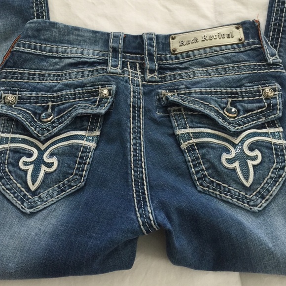 Rock Revival 25x28 Boot blue sequins