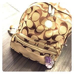 Gently used Coach backpack