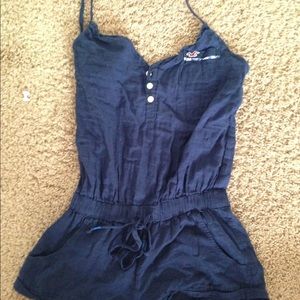 Navy blue hollister romper :)