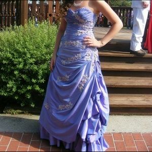 Light purple prom dress