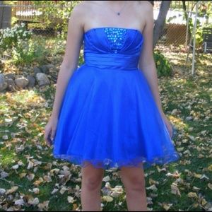 Blue homecoming dress