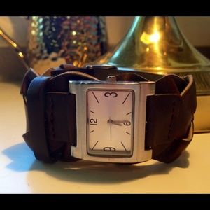 Leather watch