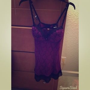 Purple Lace Babydoll
