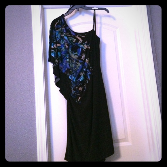Bisou bisou one shoulder dress -never worn
