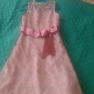 Pink Sparkly Girl's Evening Dress