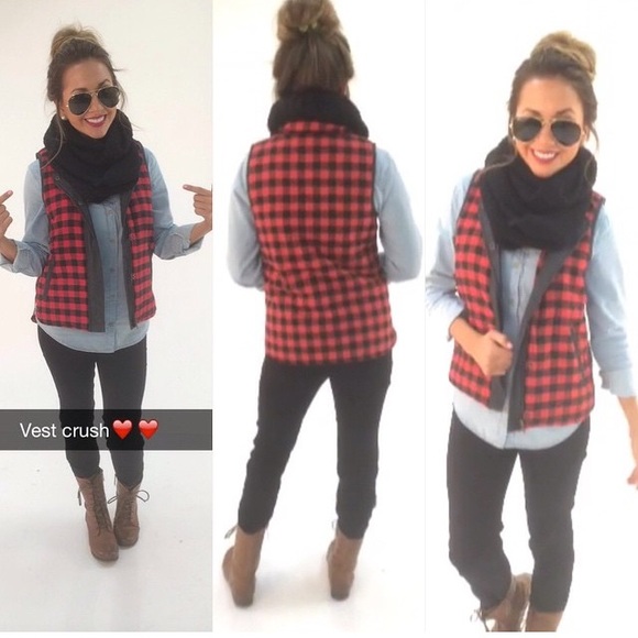 Jcrew Lumber jack vest