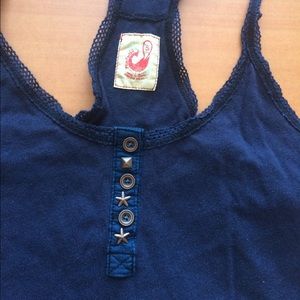 Free people navy tank top