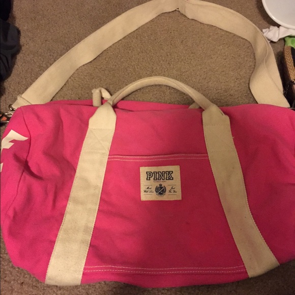 Victoria's Secret pink duffel bag