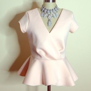 LOOKING FOR 💗 ASOS VNECK PINK PEPLUM TOP 💞 ASAP!