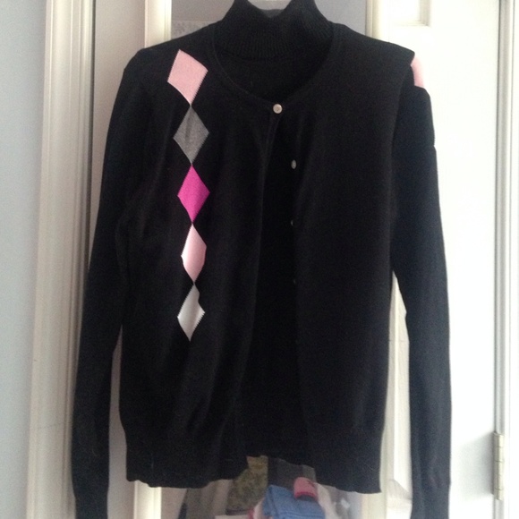 Black turtleneck sweater combo