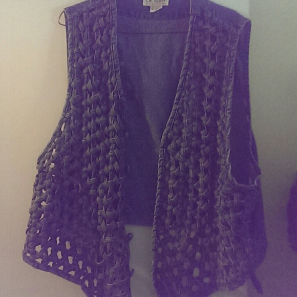 Blue jean vest