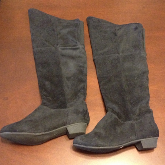 Black suede Romantic Soles boots size 6 - Picture 1 of 2