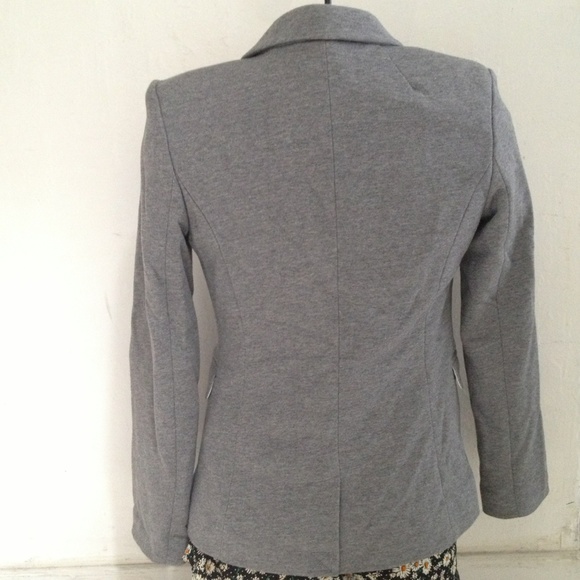 New Daily Look Gray Jersey Blazer Jacket Top Small - Picture 3 of 3