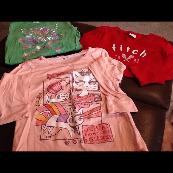 Bundle of girls size 14 long sleeve T's